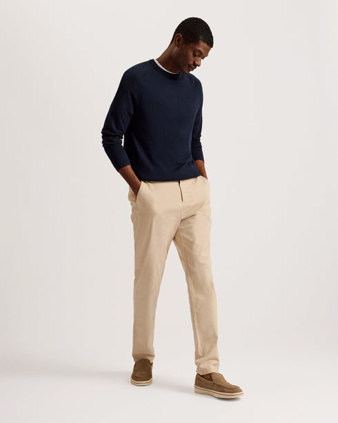 TIVOL-Knitwear-Ls Regular Silk Blend Crew Neck- Ted Baker Romania